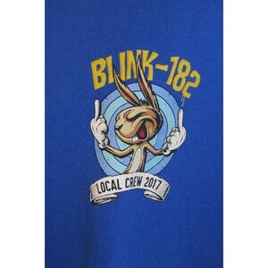 Blink 182 Middle Finger Bunny 2017 Local Crew XL Concert T-Shirt